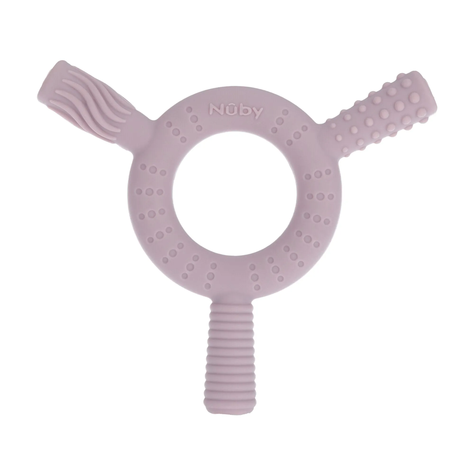 Hollow Sensory Tube Teethers | Pink/Plum