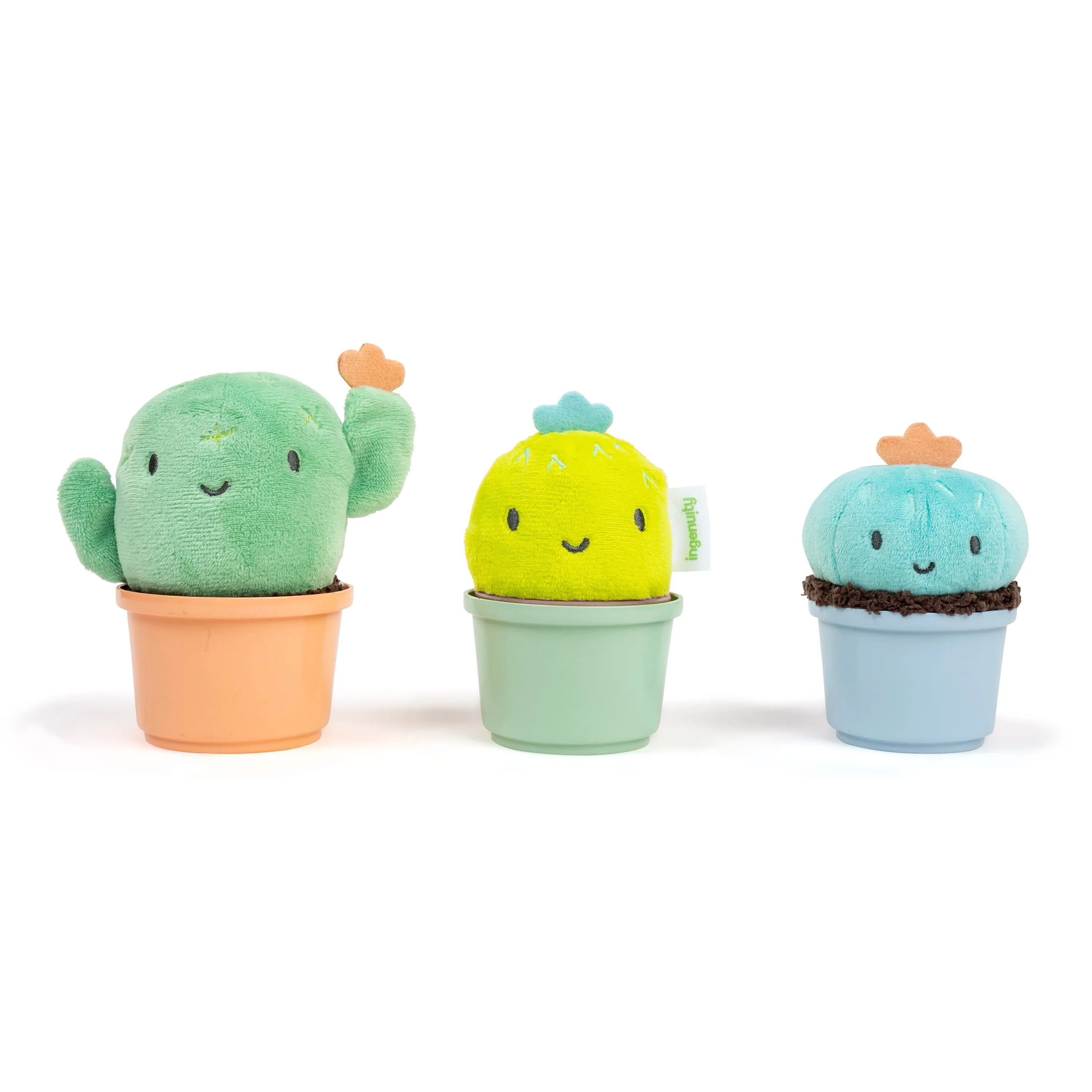 Ingenuity Calm Springs Nesting Rattles, Unisex, For Baby 3 Months & Up