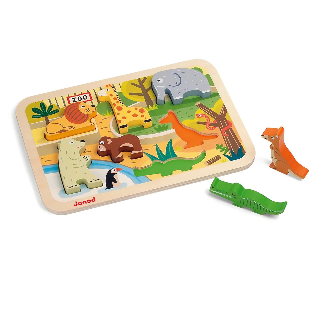 Janod Chunky Zoo Puzzle