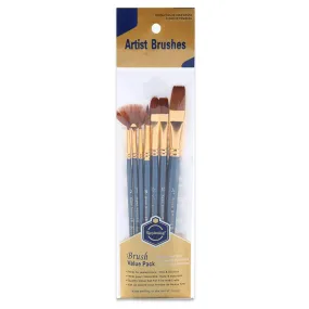 Keep Smiling Pack of 7pcs Multi Shapes Paint Brush Set