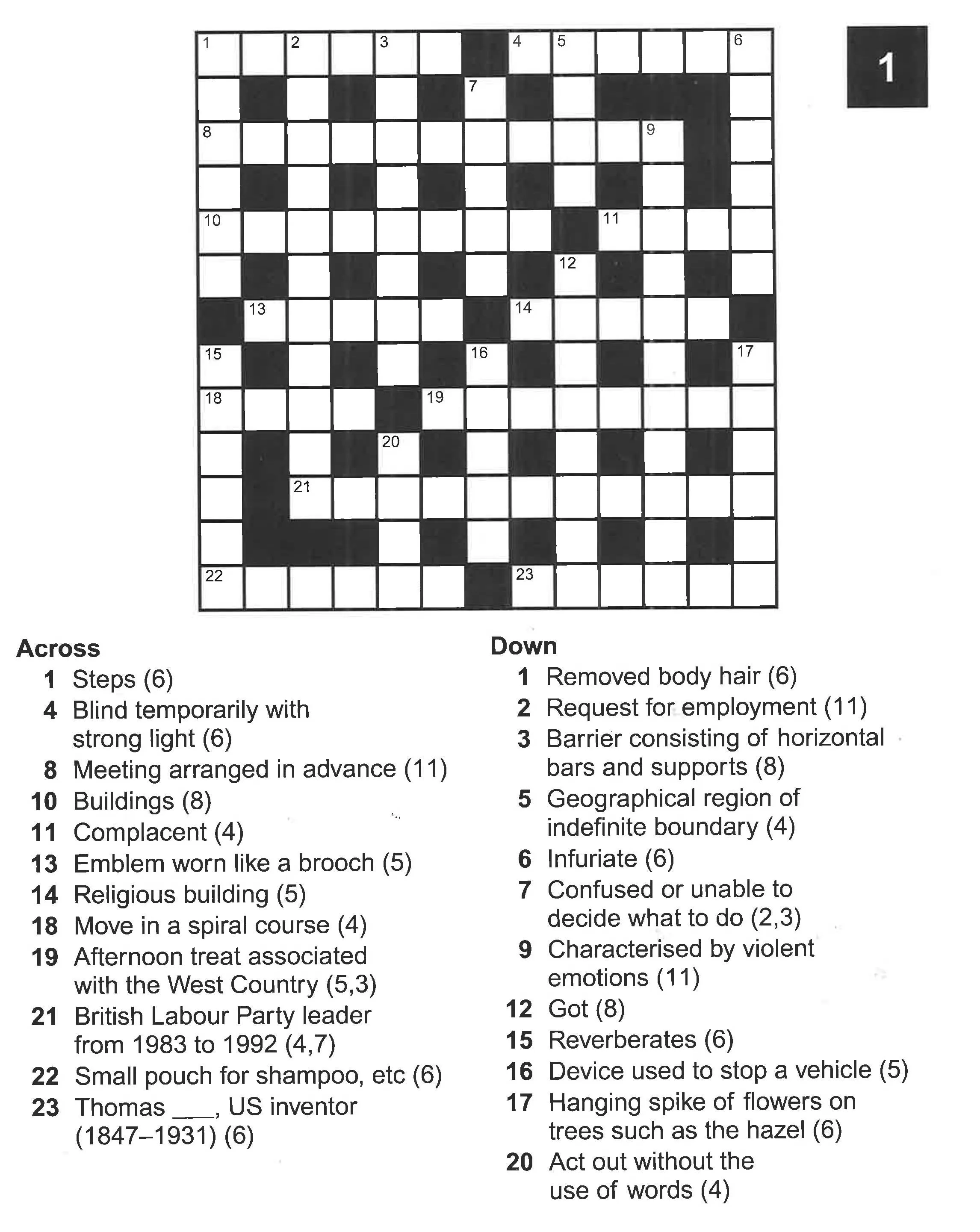 Large Print: Crosswords Easy-To-Read-Puzzles