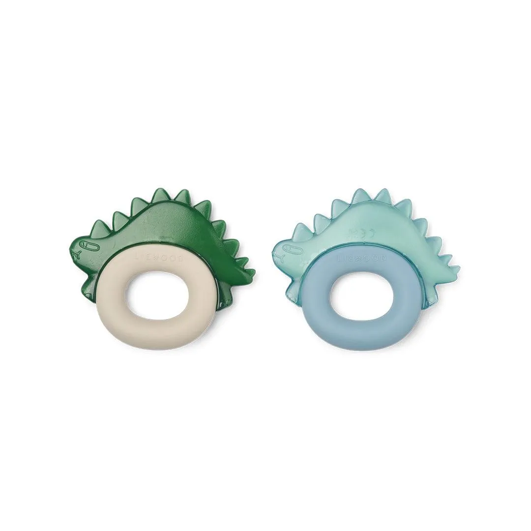 Liewood Rita Dino Cooling Teether 2-Pack - Blue Fog Multi Mix