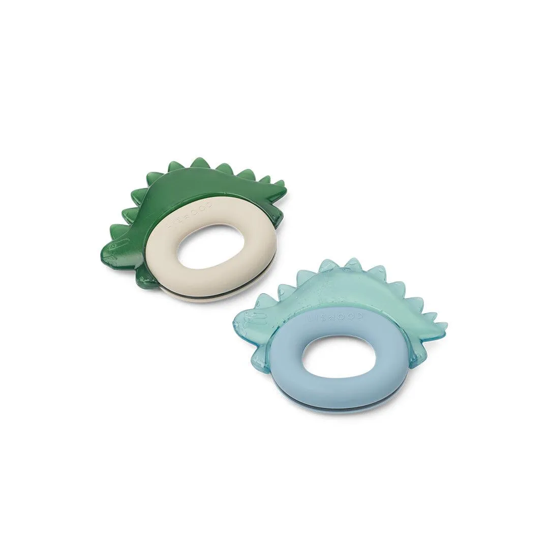 Liewood Rita Dino Cooling Teether 2-Pack - Blue Fog Multi Mix