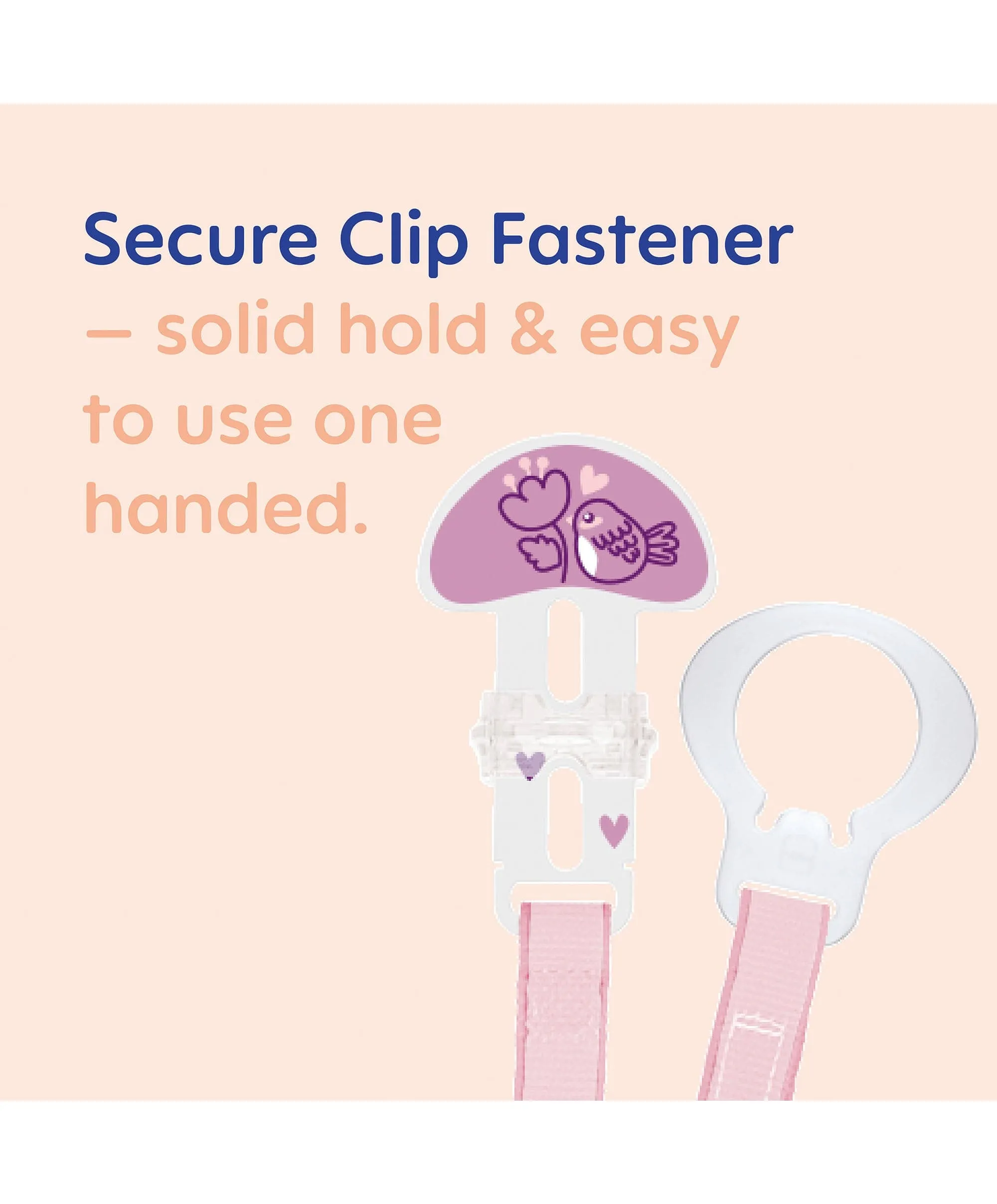 MAM Soother Clip (2 pack) – Linen