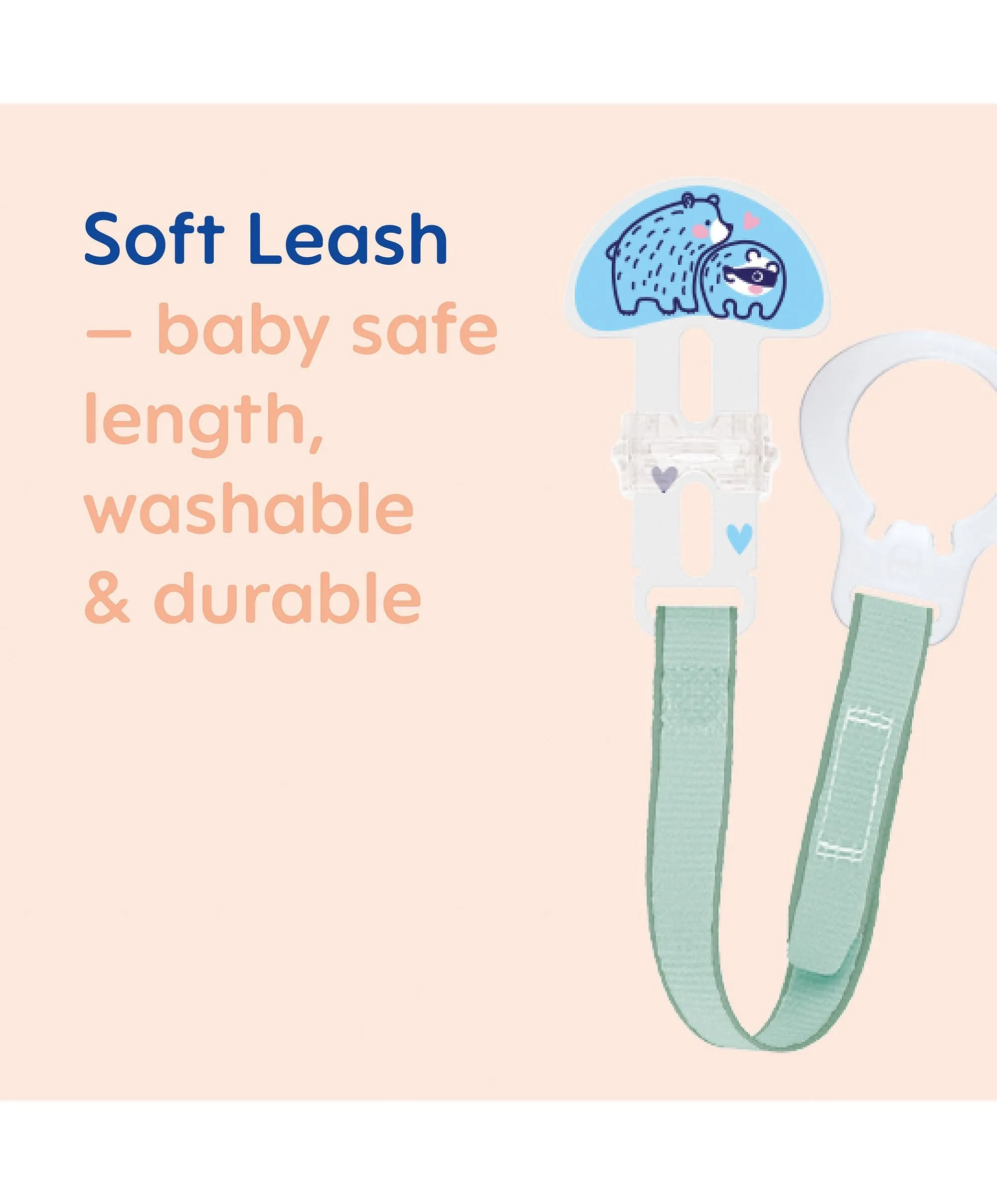 MAM Soother Clip (2 pack) – Linen