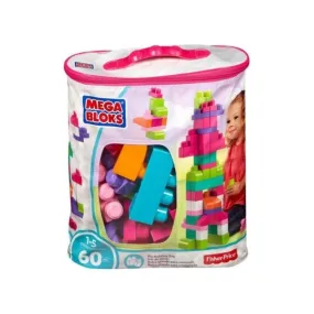 Mega Bloks Building Bag 60Pc Pink