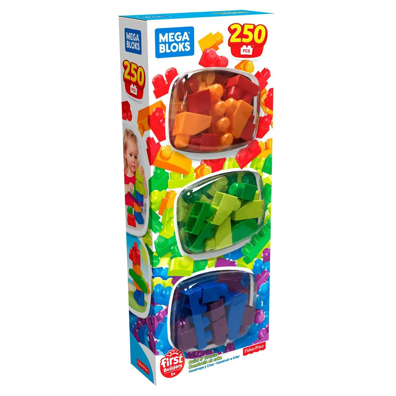 Mega Bloks First Builders Build 'n Create 250 Piece Building Set