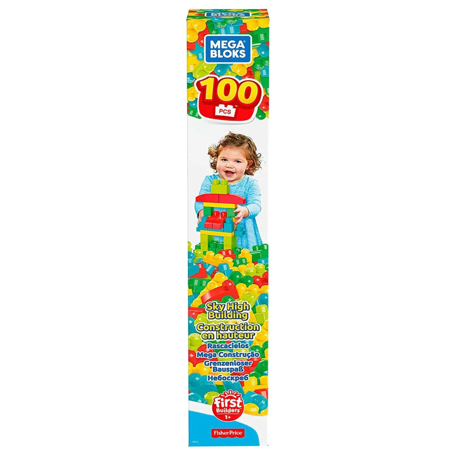 Mega Bloks Sky High Building Set First Builders 100 Large Blocks