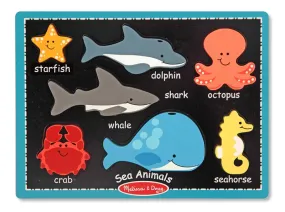 Melissa and Doug My First Chunky Puzzle Sea Animals 000772037150 Ages 2 