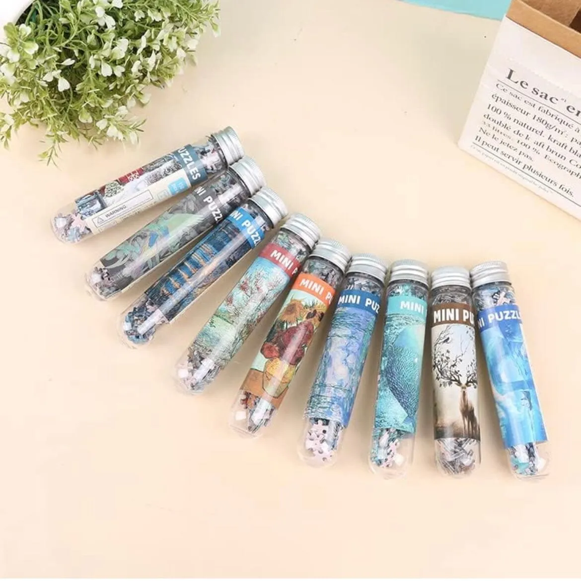 Mini Test Tube Puzzle - Mona Lisa