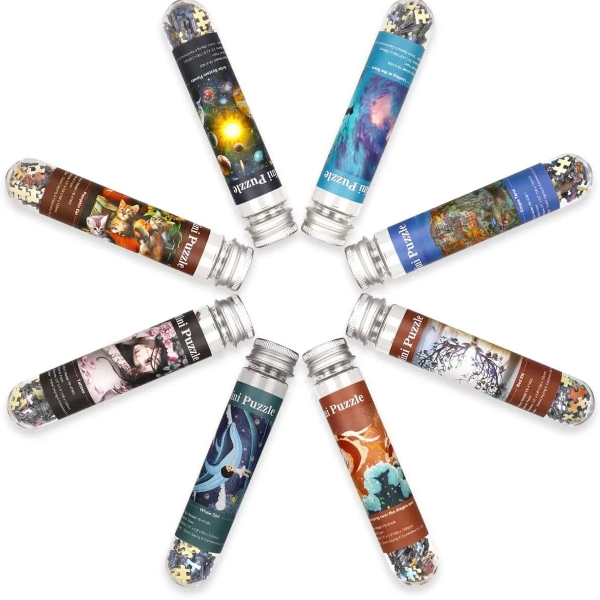Mini Test Tube Puzzle - Mona Lisa