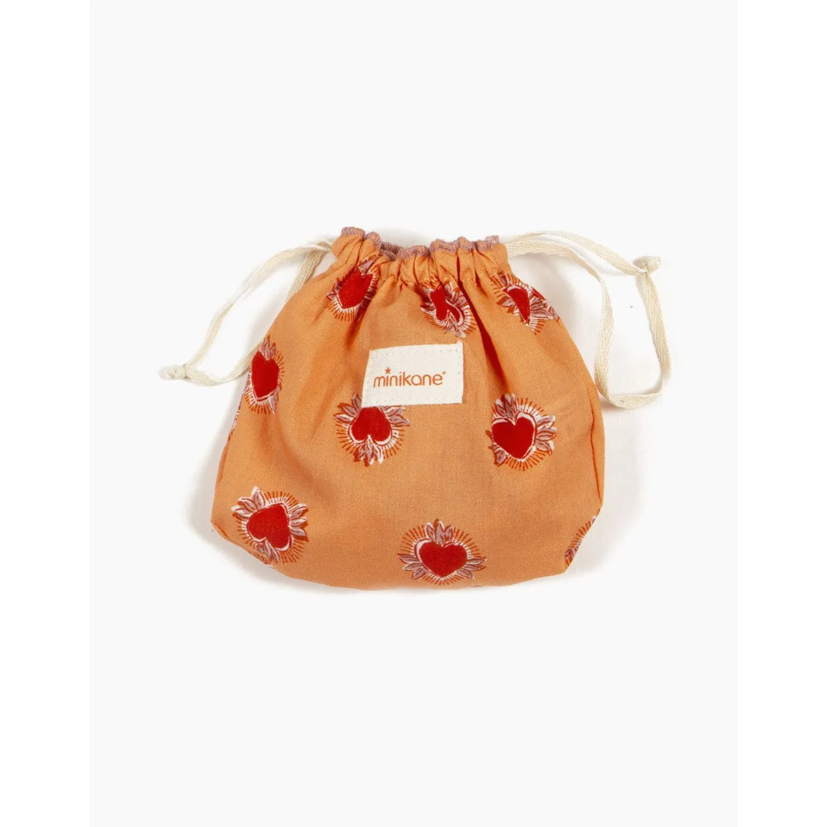 Minikane amigas retro 2-piece swimsuit in ex voto with pouch