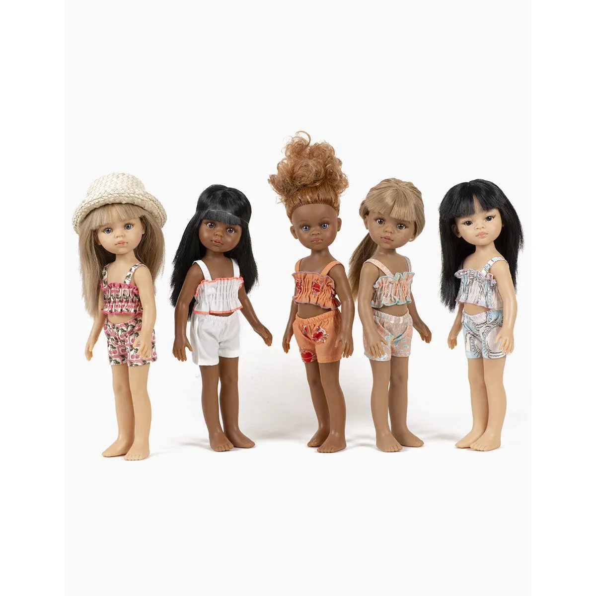 Minikane amigas retro 2-piece swimsuit in ex voto with pouch