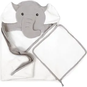 Mon Ami Petit Elephant Towel and Washcloth Set
