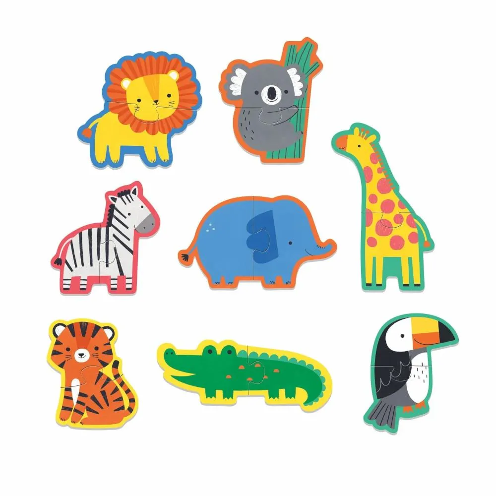 Mudpuppy 2-Piece My First Puzzles - Happy Animals