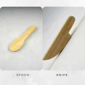 Neem Wood Teether - Spoon   Knife