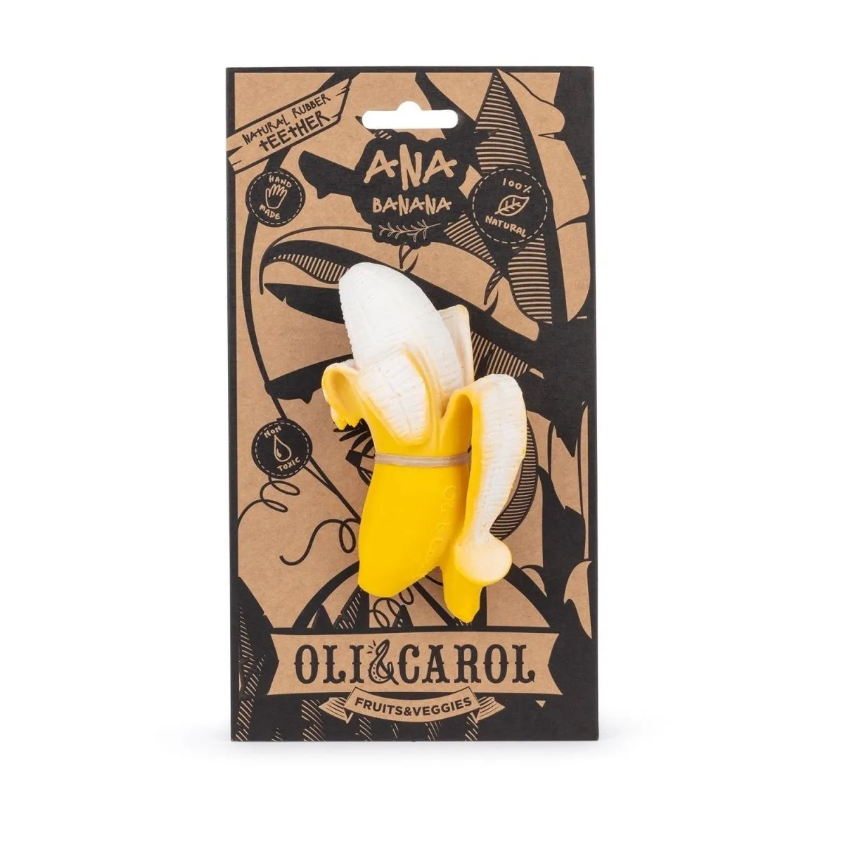 Oli & Carol Ana Banana Natural Rubber Teether