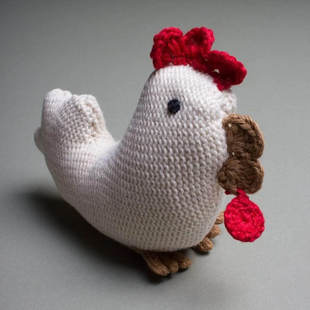 Organic Baby Toys - Newborn Rattles | Chicken