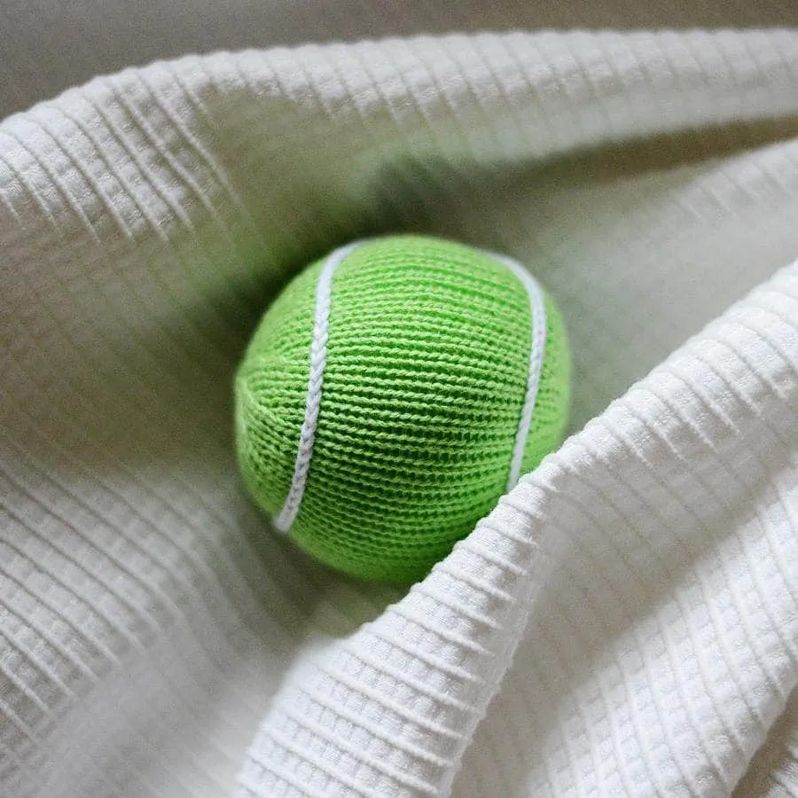 Organic Baby Toys - Newborn Rattles | Tennis Ball