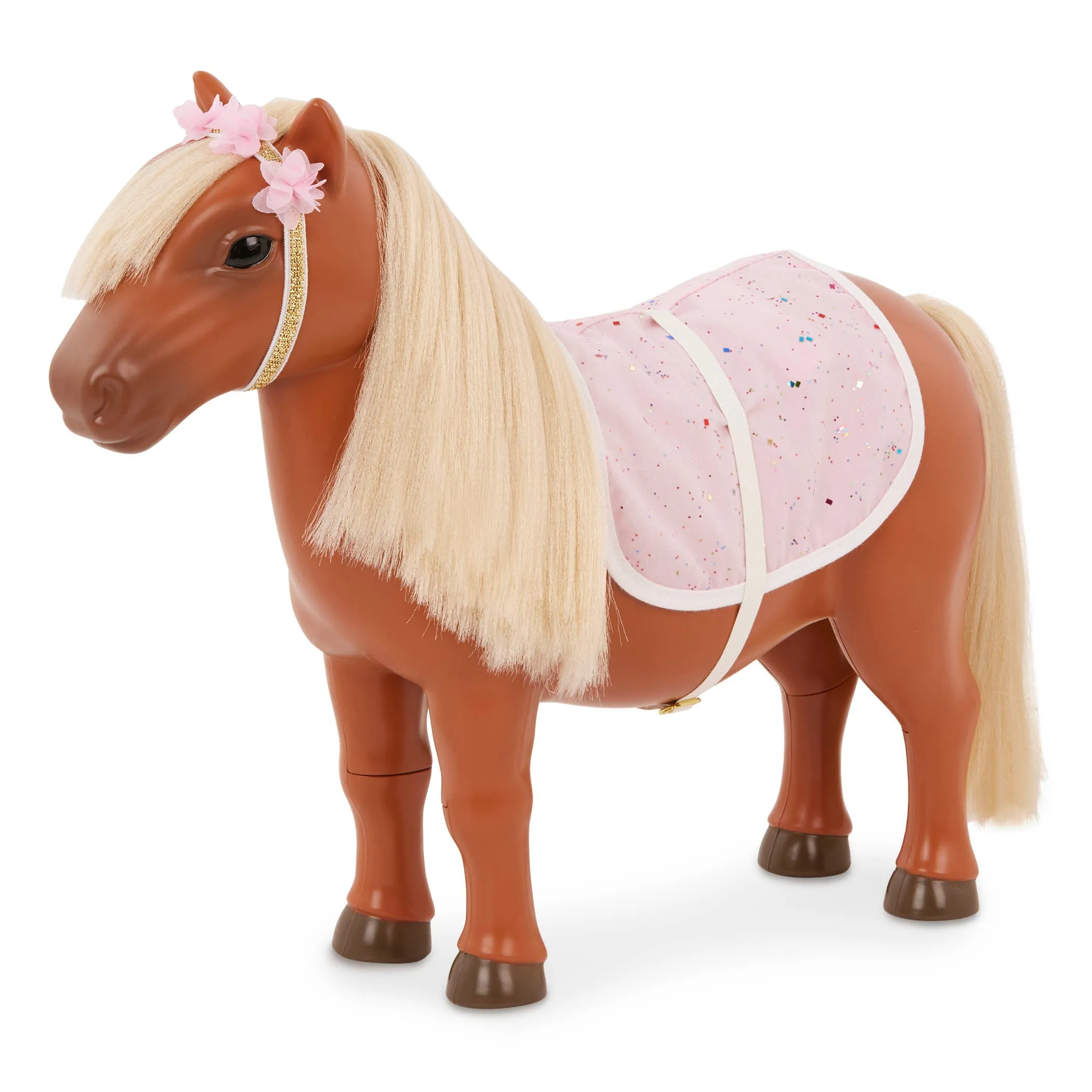 Our Generation Horse 20 Inch Shetland Pony With Accessories
