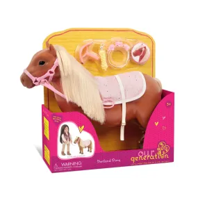 Our Generation Horse 20 Inch Shetland Pony With Accessories