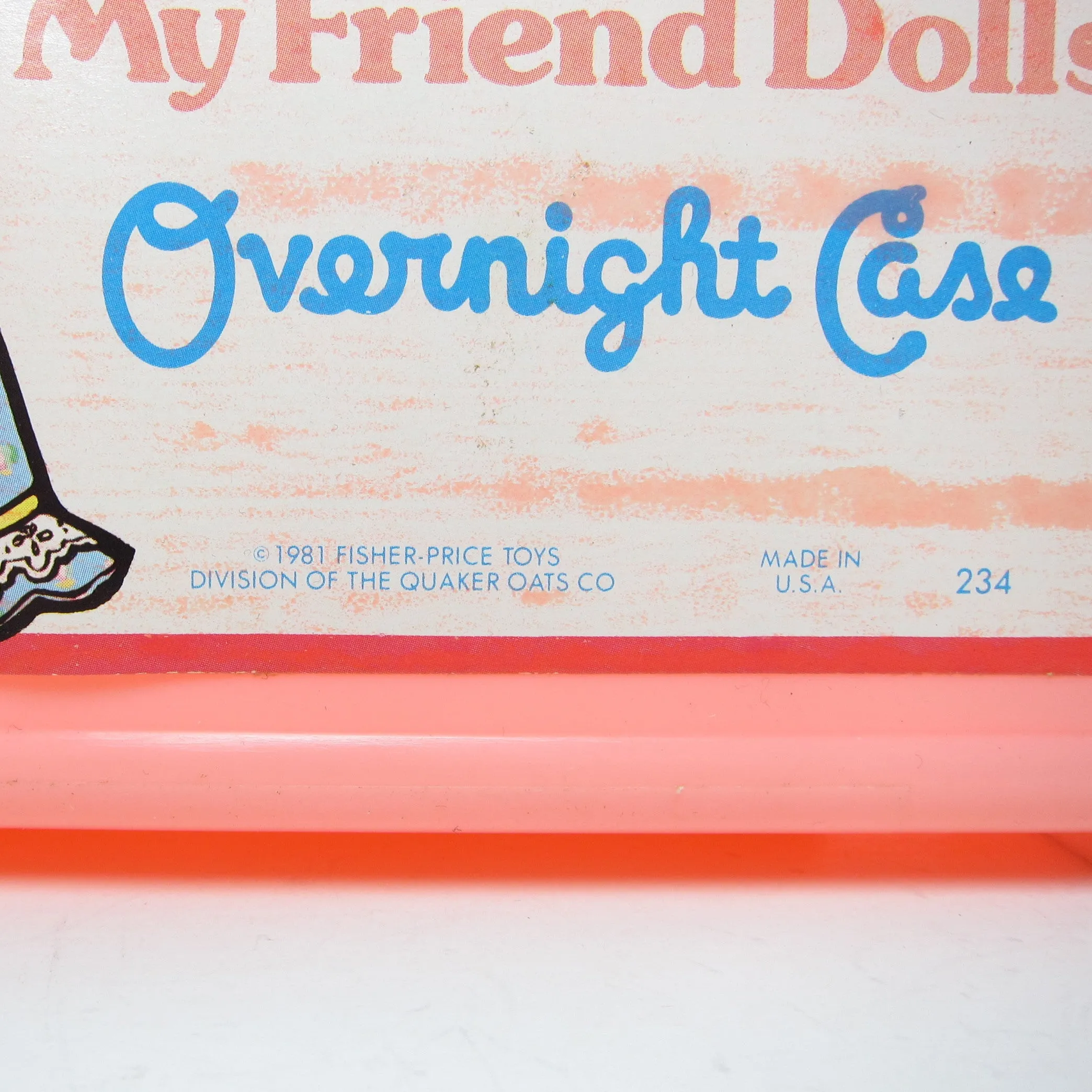 Overnight Case for My Friend Dolls #234 Vintage Fisher-Price Toy