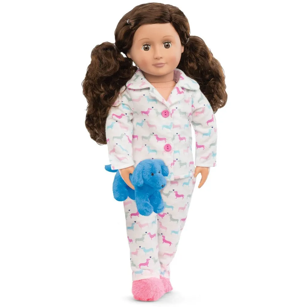 Pajama Outfit for 18" Dolls - Counting Puppies