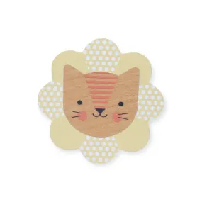 Petit Collage Petit Friends Lion Rattle