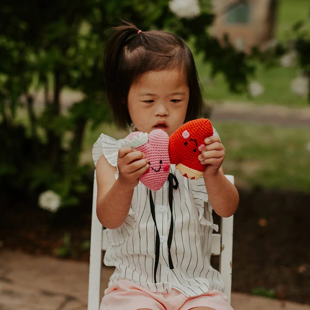 Plush Heart Rattle