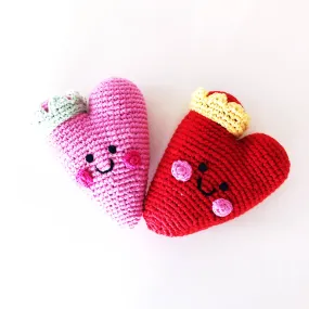 Plush Heart Rattle