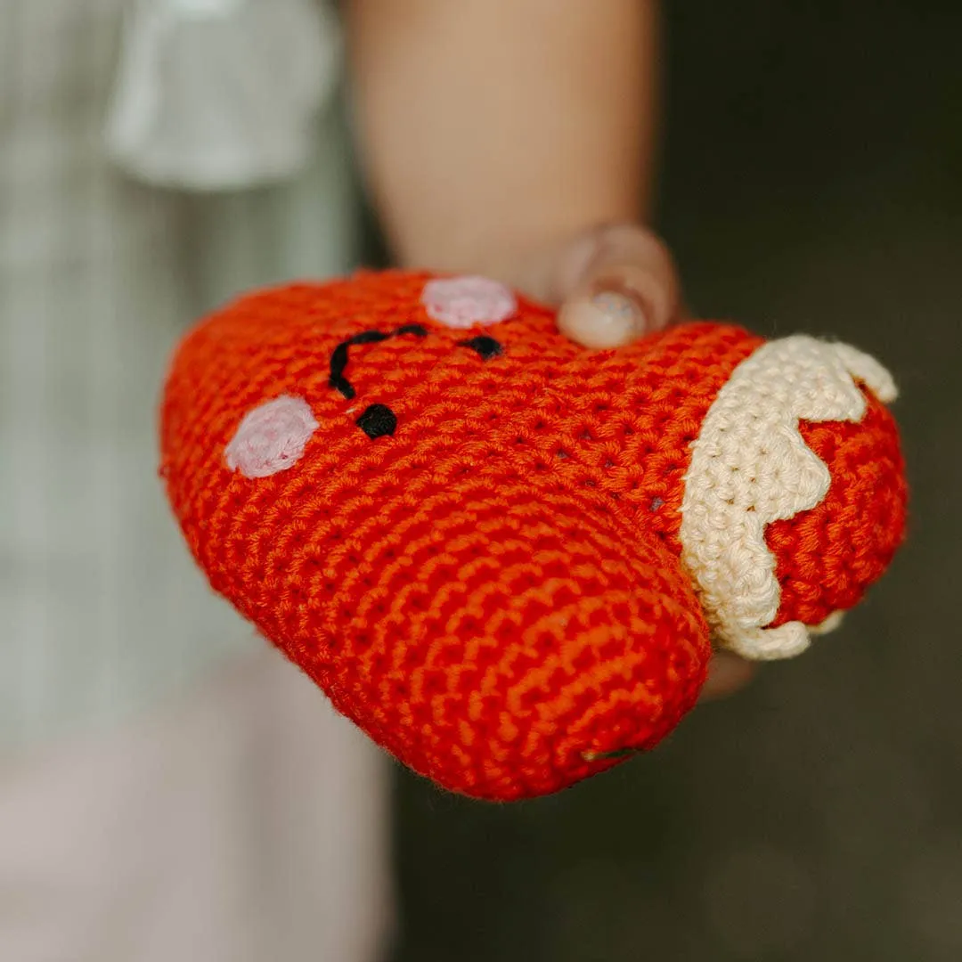 Plush Heart Rattle