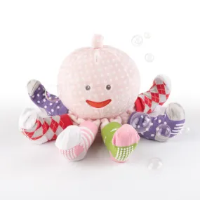 "Mrs. Sock T. Pus" Plush Pink Octopus with Socks