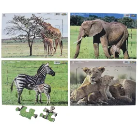 Real Life Mother & Baby Animal Puzzles - Wild Animals