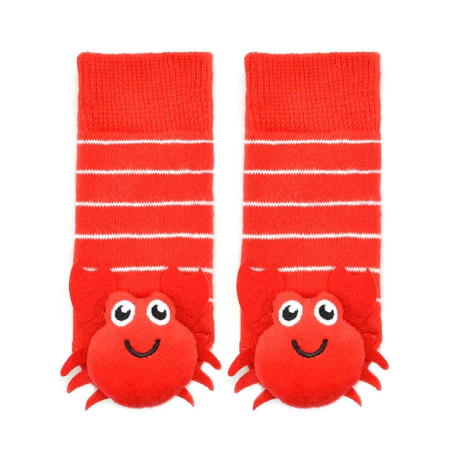 Red Crabby Crab Boogie Toes Rattle Socks