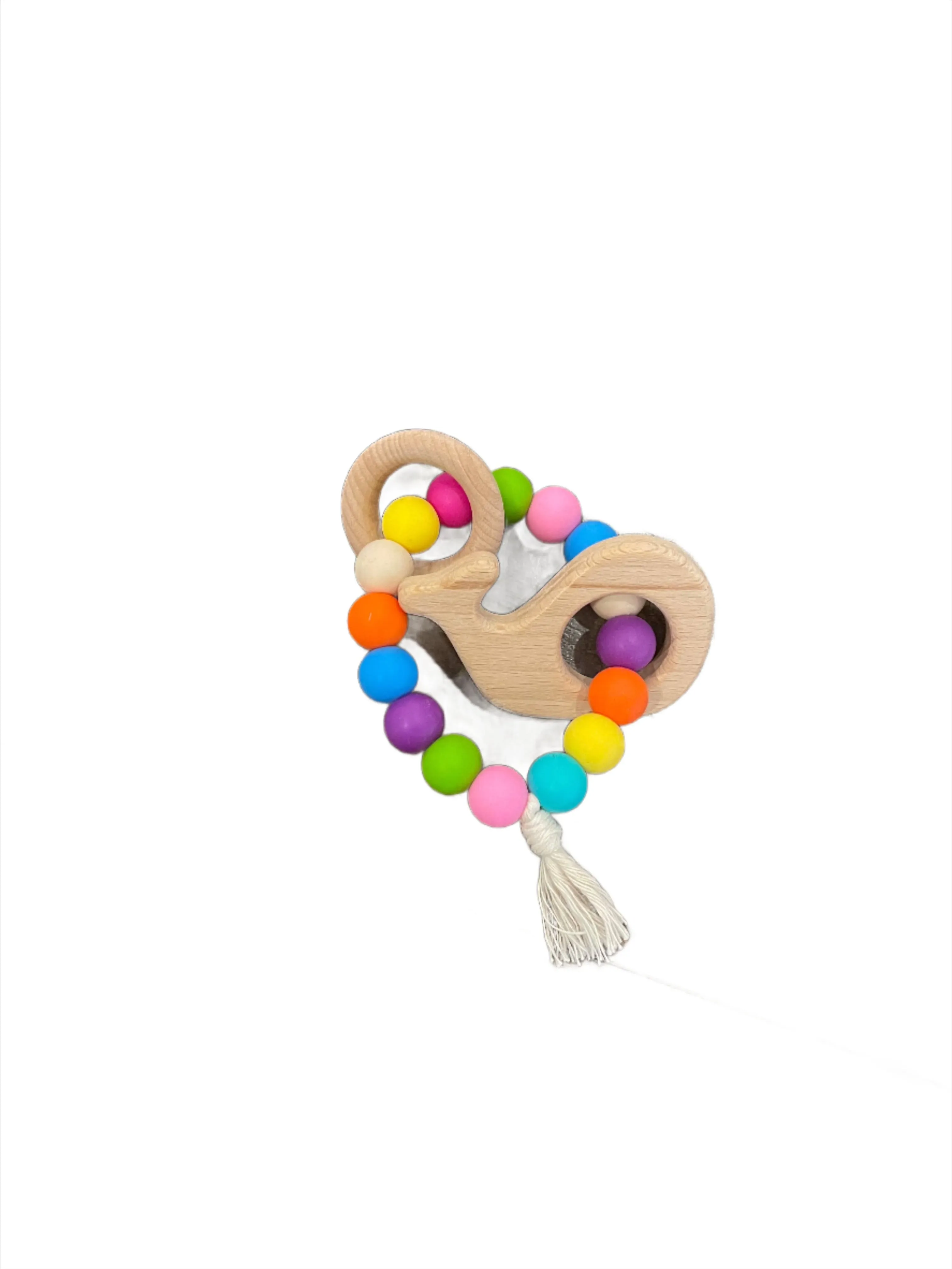 Silicone & Wood Baby Teether