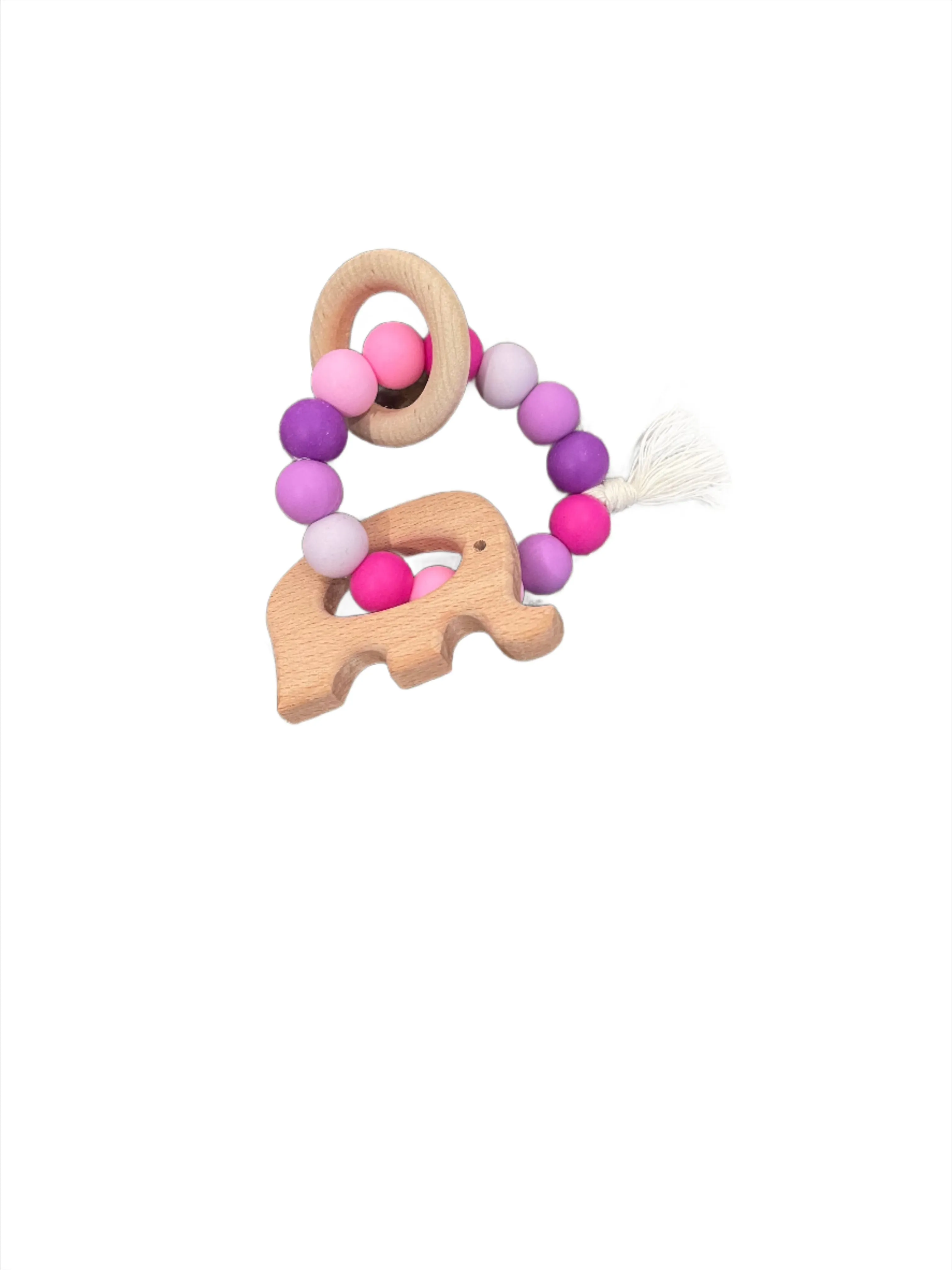 Silicone & Wood Baby Teether