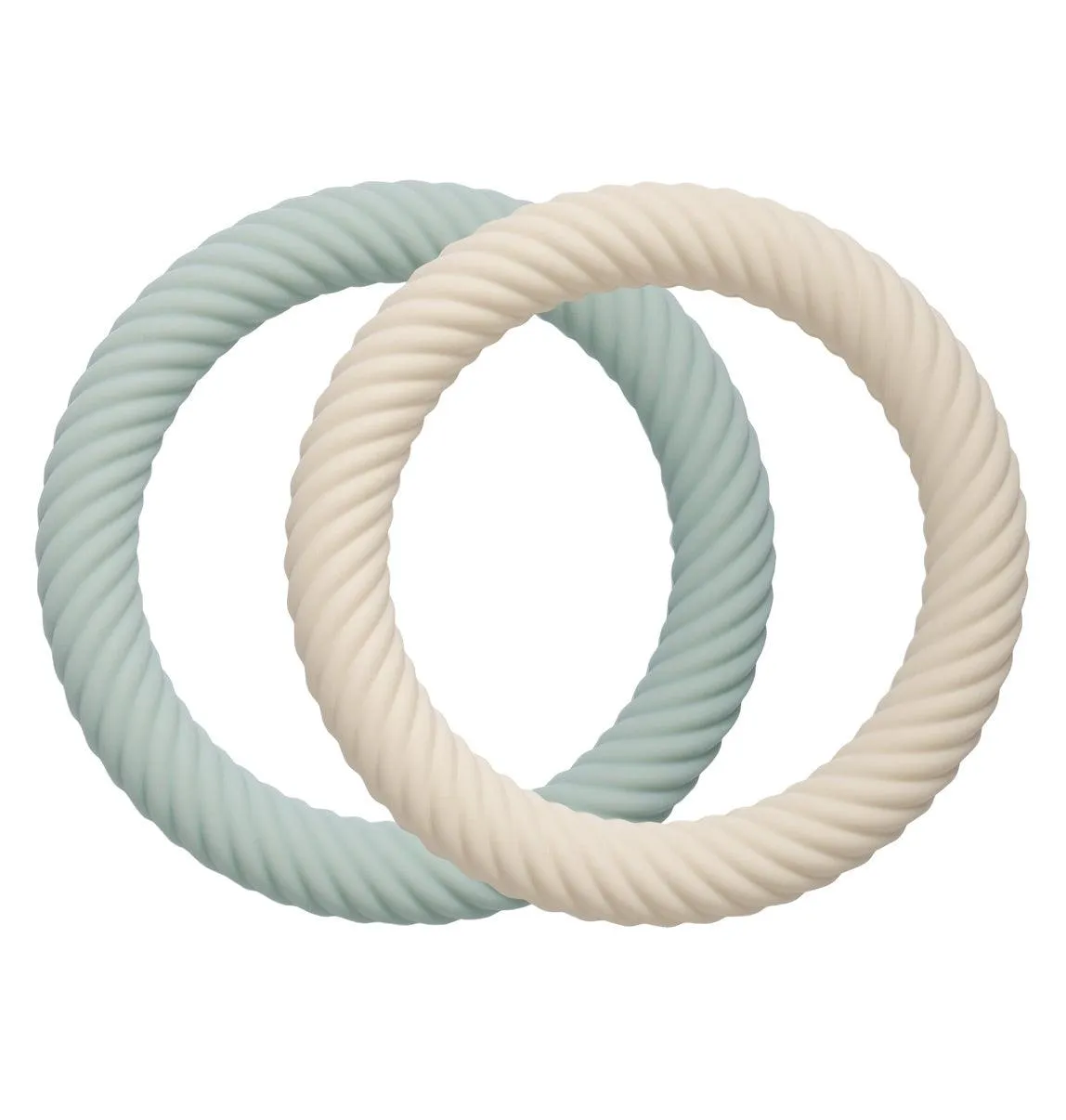 Silicone Teether Classic Sage Cream