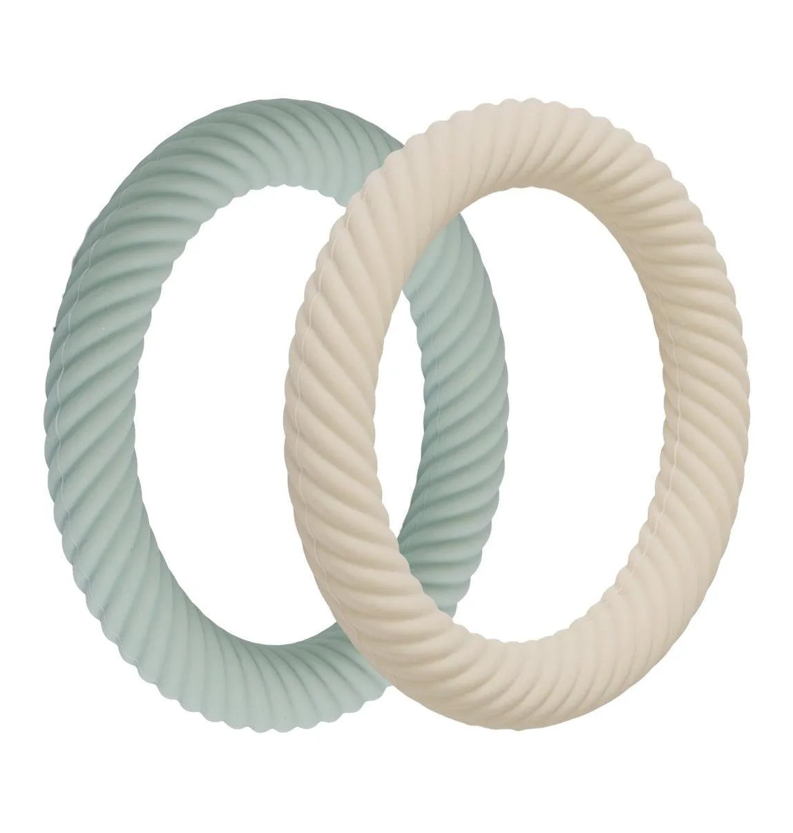 Silicone Teether Classic Sage Cream