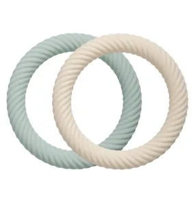 Silicone Teether Classic Sage Cream