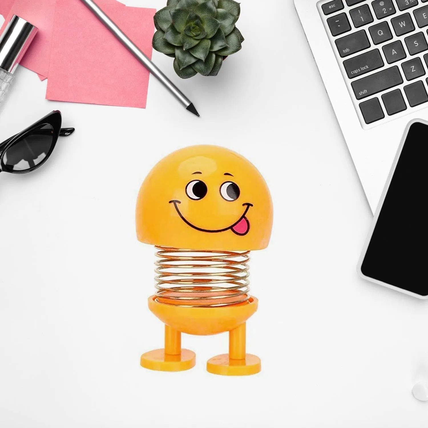 Smiling Face, Spring Doll Toy (1 Pc)