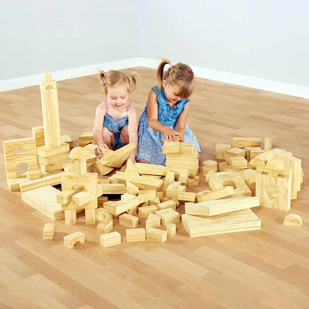 Soft Wood Effect Foam Blocks 56pk