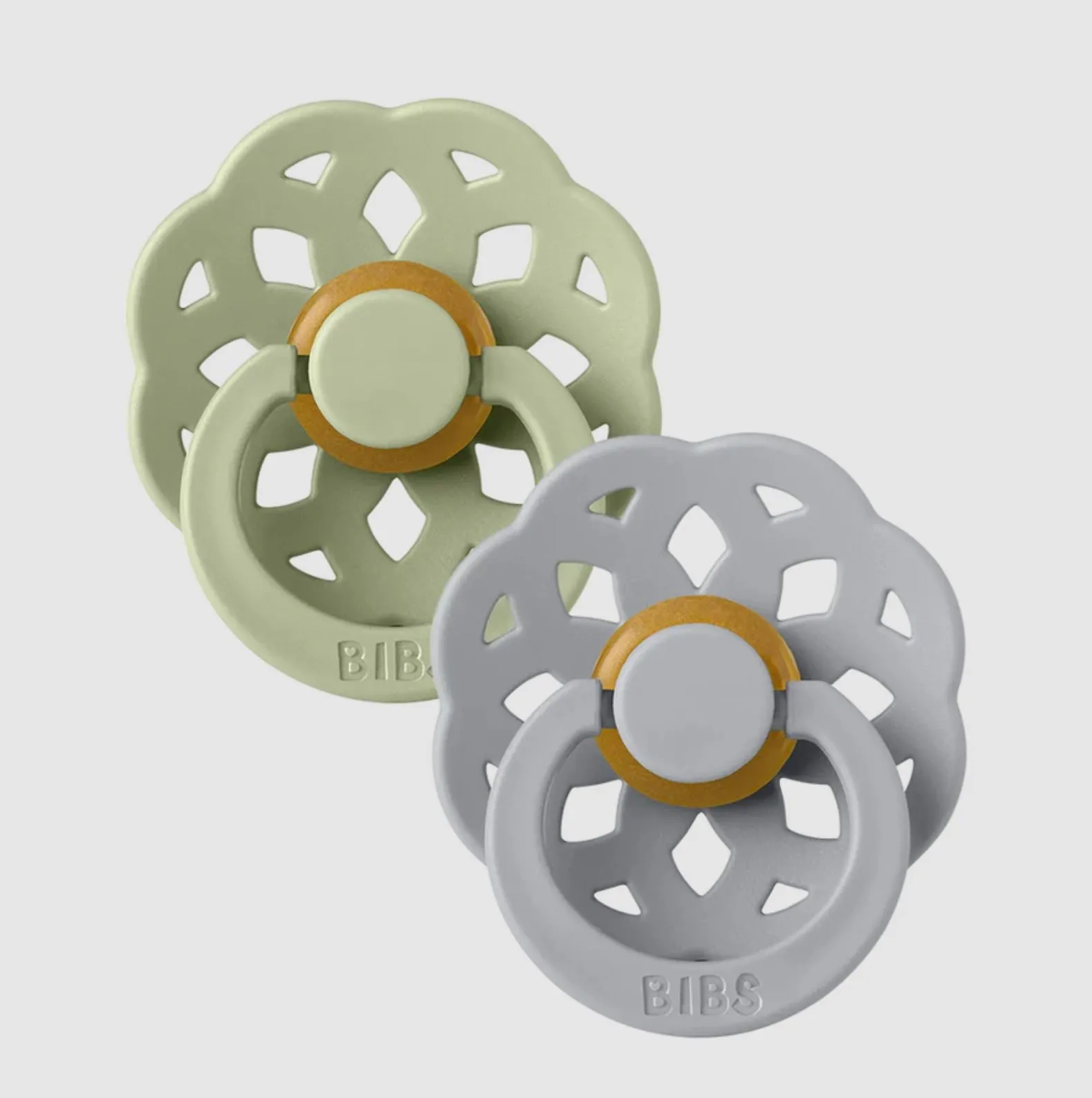 Soother - Pacifier - Boheme - 100% Natural Rubber - Size 2 - Set Of 2