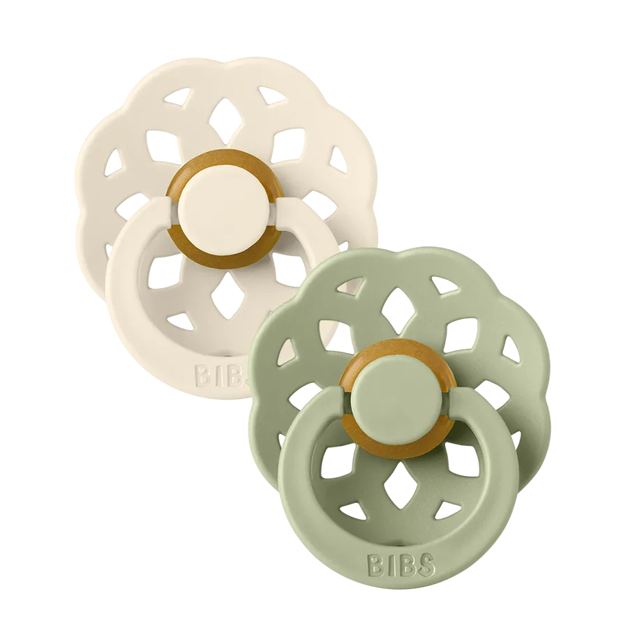 Soother - Pacifier - Boheme - 100% Natural Rubber - Size 2 - Set Of 2