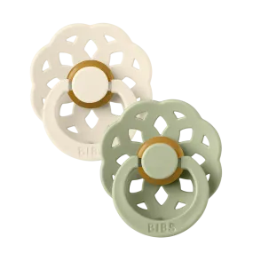 Soother - Pacifier - Boheme - 100% Natural Rubber - Size 2 - Set Of 2