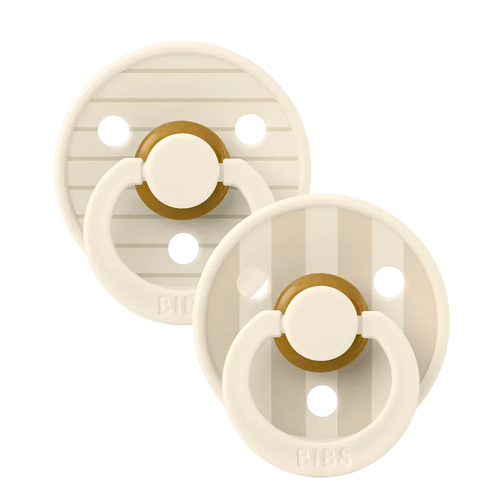 Soother - Pacifier - Studio - Pin - 100% Natural Rubber - Size 1 - Set Of 2