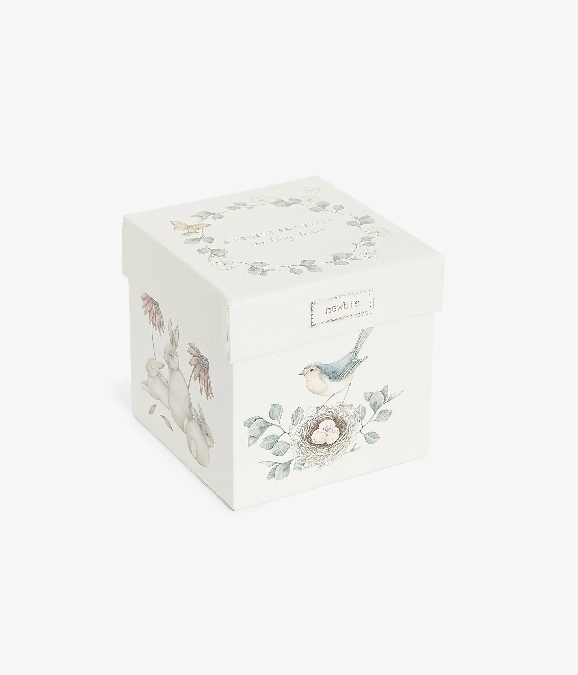 Stackable blocks with forest print