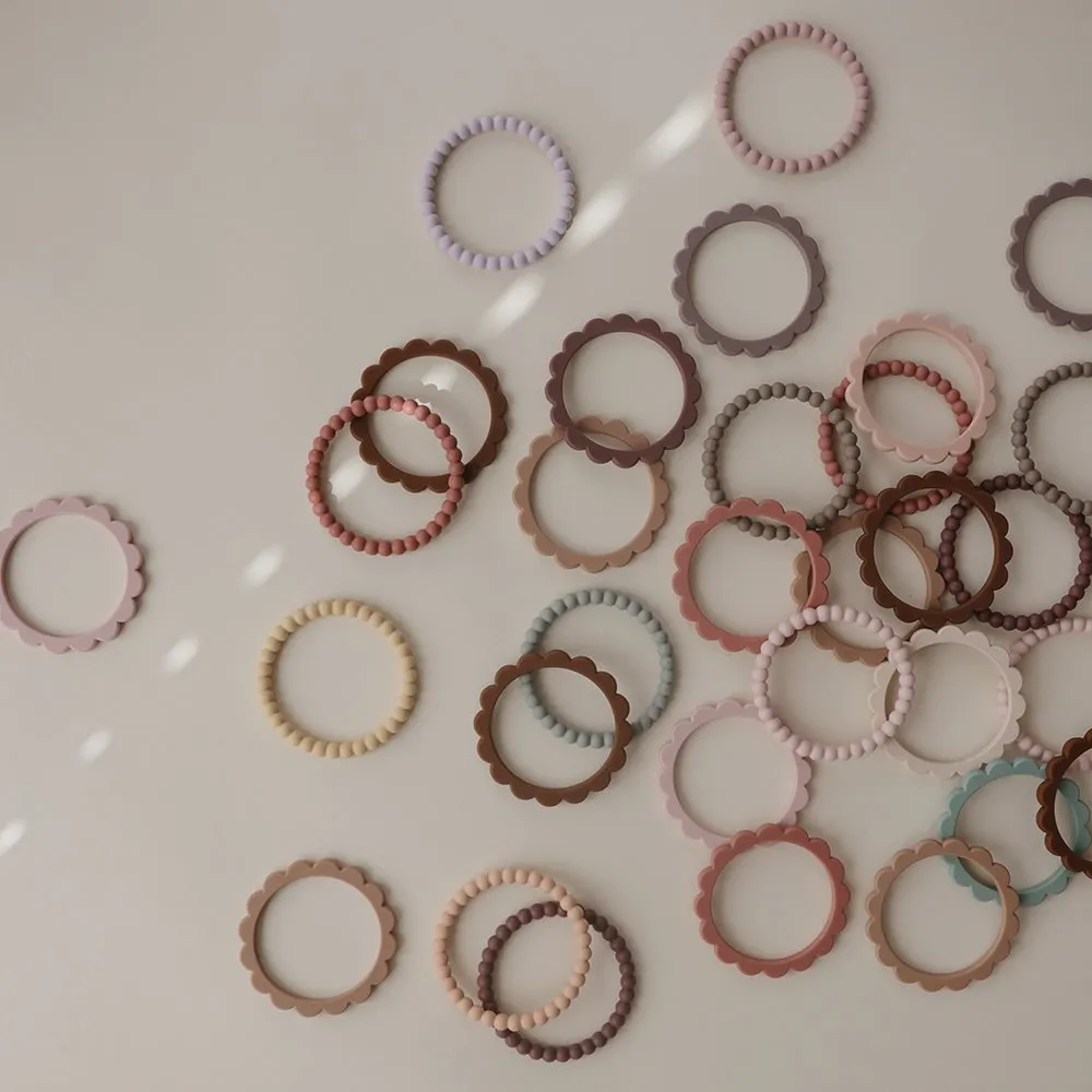 Teether Bracelets - Pack Of 3 - Mellow/Terracotta/Periwinkle