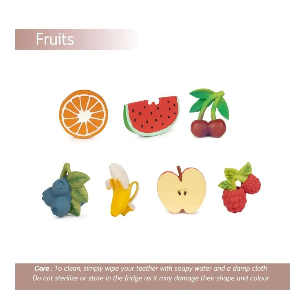 The Orange Natural Rubber Teether