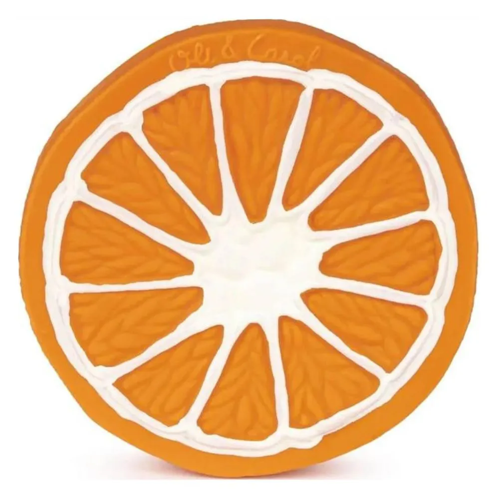 The Orange Natural Rubber Teether