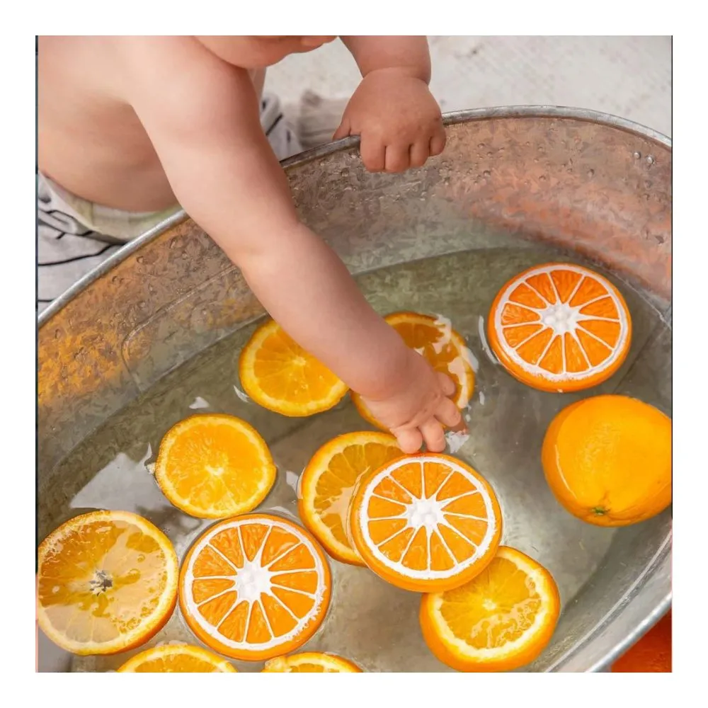 The Orange Natural Rubber Teether
